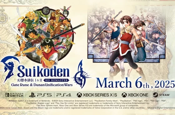 Suikoden I&II HD Remaster Gate Rune and Dunan Unification Wars 預定在2025年第一季的3月6日推出