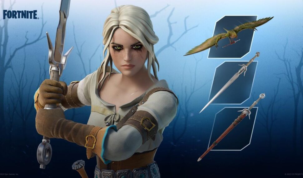 Fortnite 增加了巫師的 Ciri 和 Yennefer 皮膚，以及免費的相關化妝品